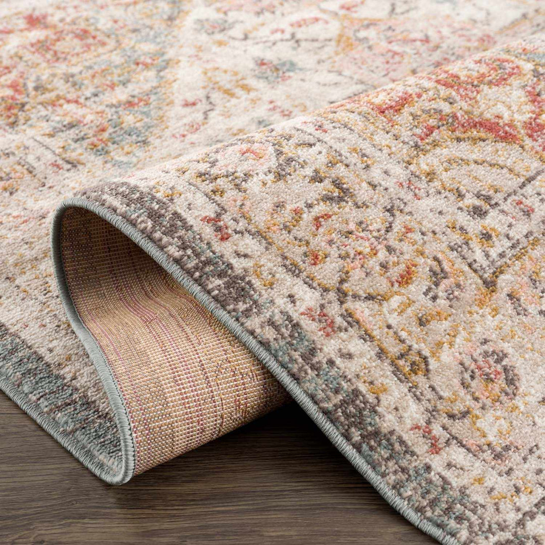 Peeta Traditional Design Red Machine Woven Rug - The Rug Decor