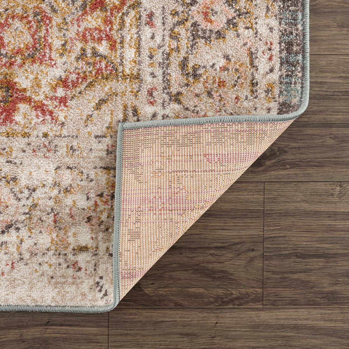 Peeta Traditional Design Red Machine Woven Rug - The Rug Decor