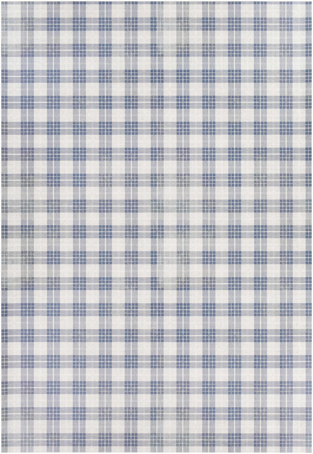 Pegswood Ivory And Blue Modern Geometrical Design Area Rug