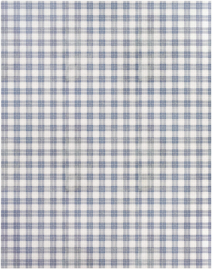 Pegswood Ivory And Blue Modern Geometrical Design Area Rug