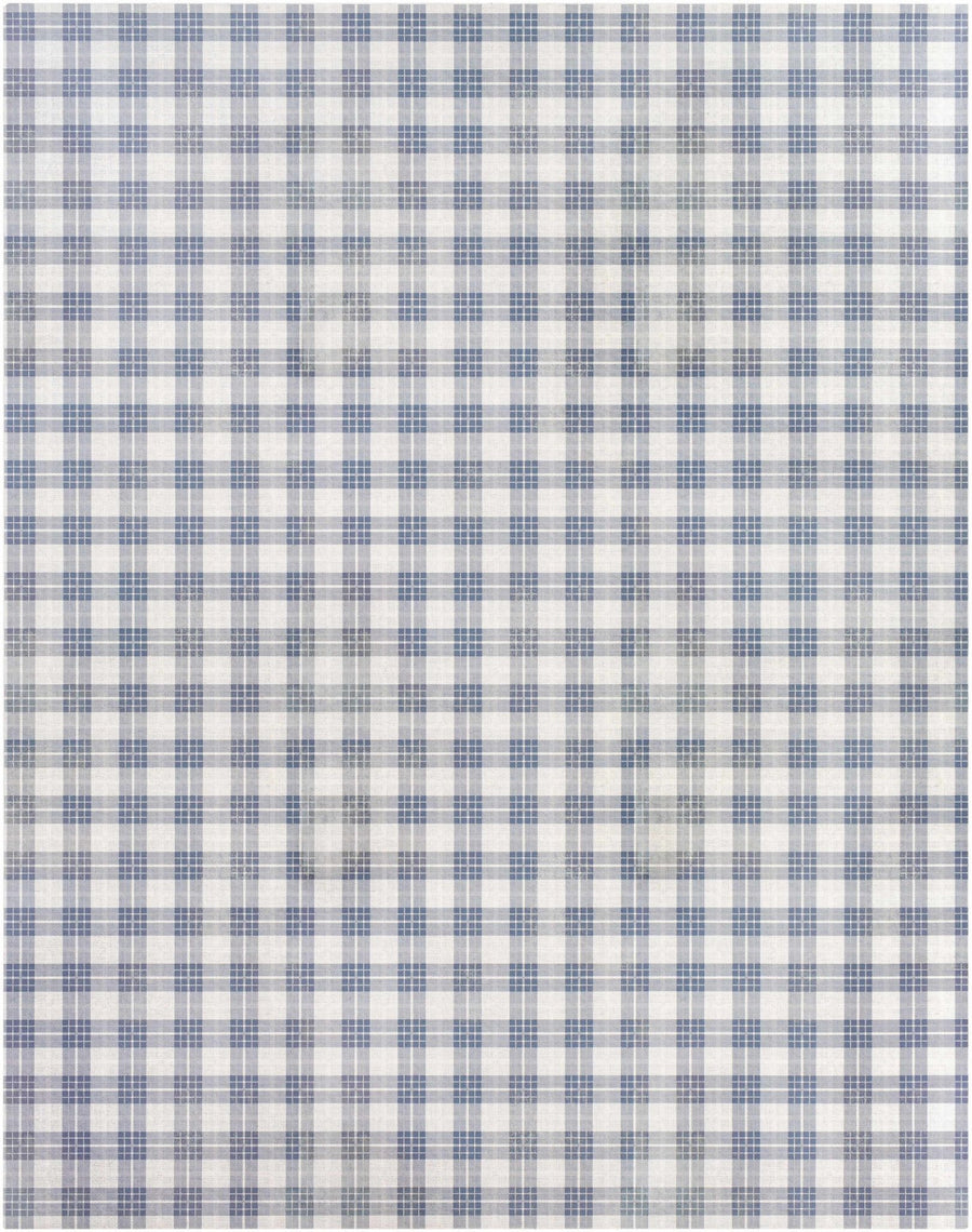 Pegswood Ivory And Blue Modern Geometrical Design Area Rug - The Rug Decor