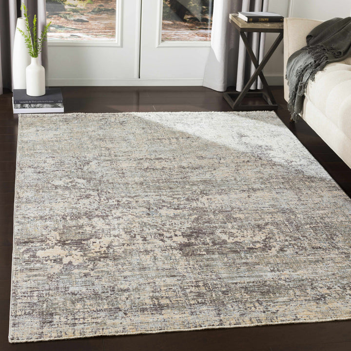 Penokee Modern Abstract Design Beige And Gray Area Rug