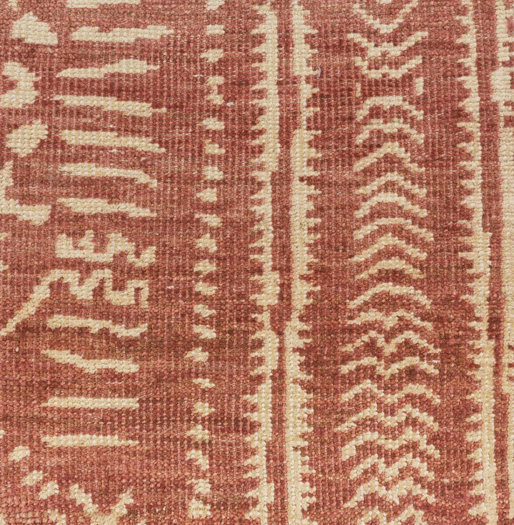 Penwortham Modern Style Rust And Beige Jute Area Rug - The Rug Decor