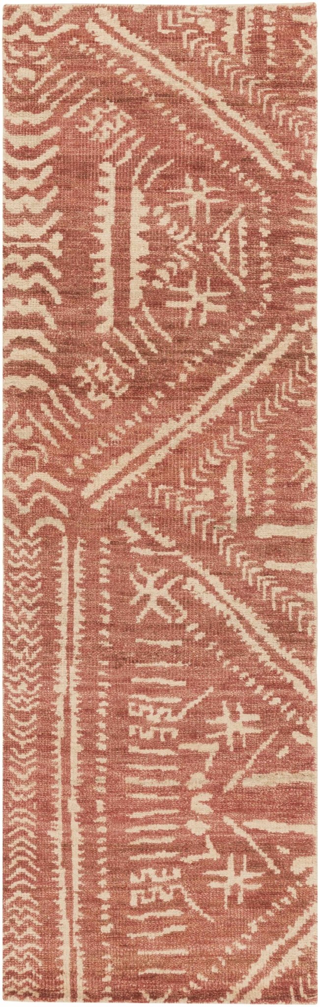 Penwortham Modern Style Rust And Beige Jute Area Rug - The Rug Decor