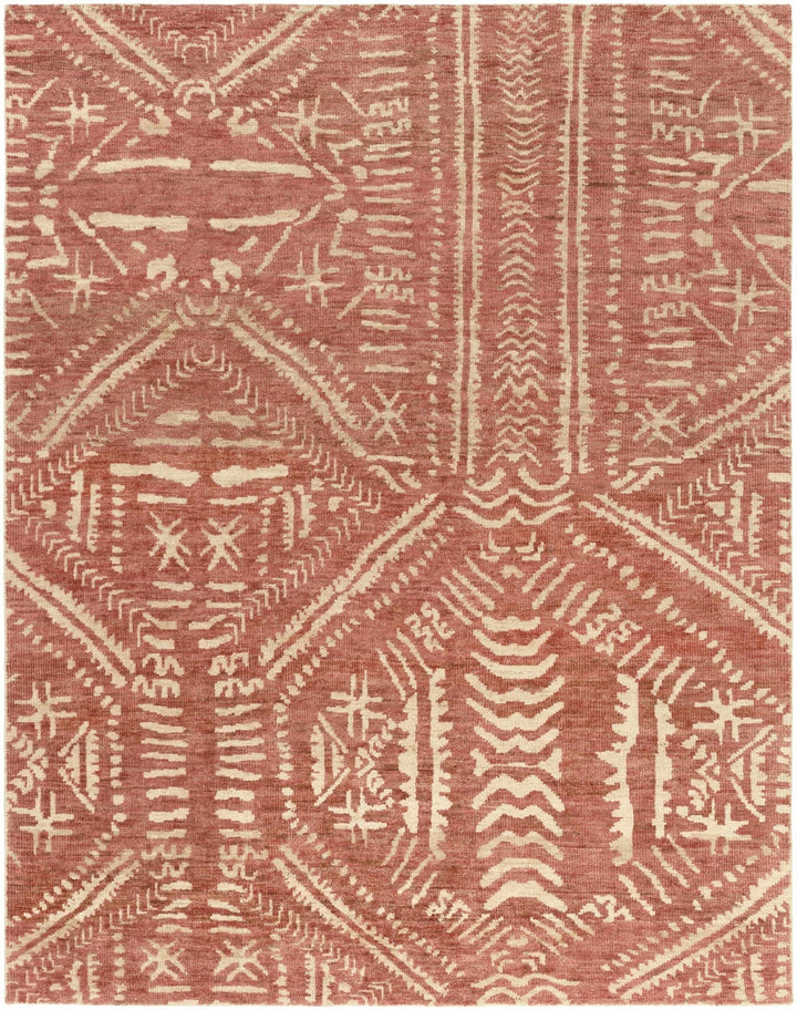 Penwortham Modern Style Rust And Beige Jute Area Rug - The Rug Decor