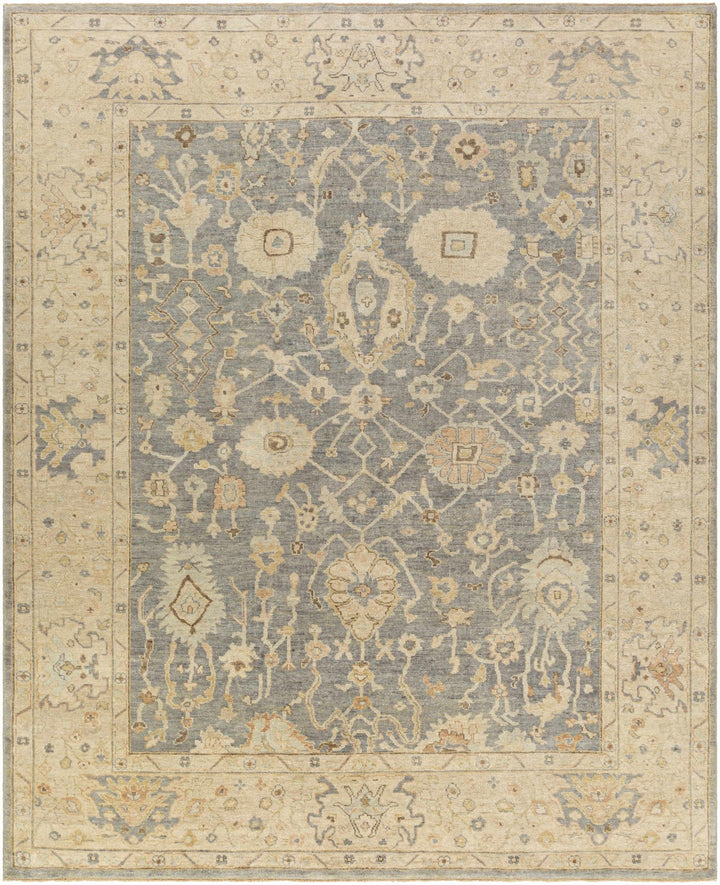 Penyffordd Traditional Oushak Design Beige And Gray Area Rug - The Rug Decor