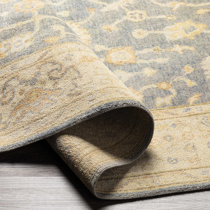 Penyffordd Traditional Oushak Design Beige And Gray Area Rug - The Rug Decor