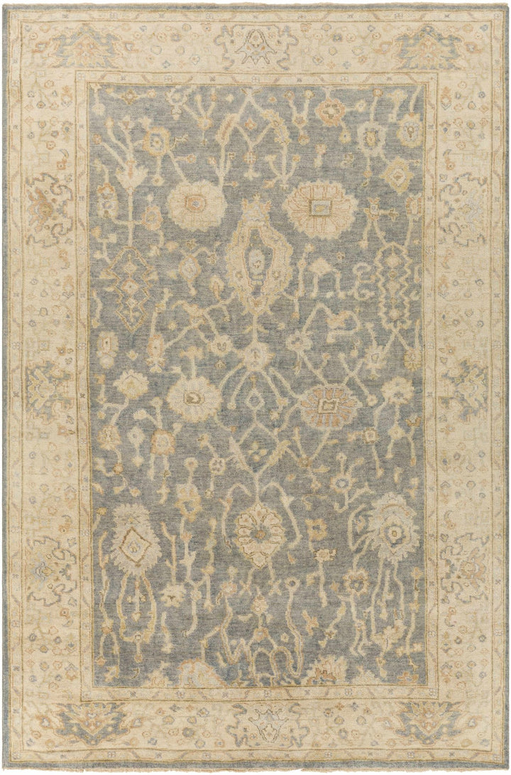 Penyffordd Traditional Oushak Design Beige And Gray Area Rug - The Rug Decor