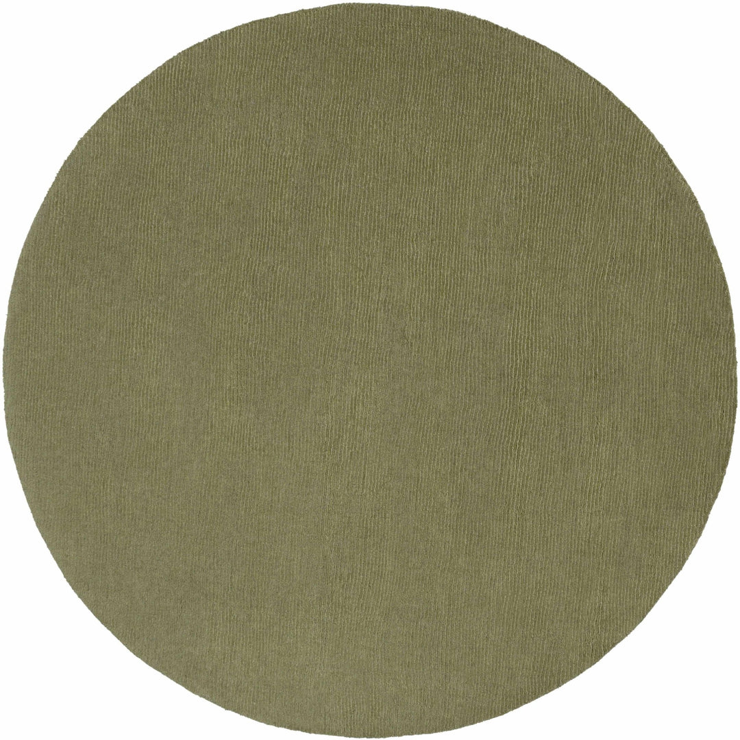 Peonia Brockton Contemporary Solid Sage Green Wool Area Rug - The Rug Decor