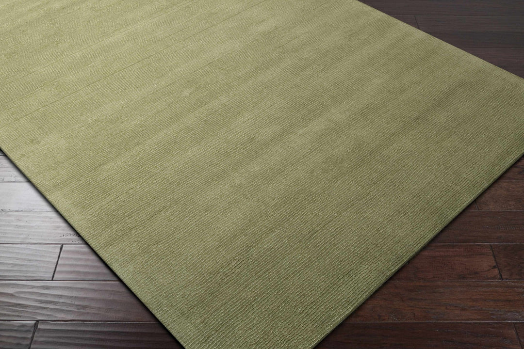 Peonia Brockton Contemporary Solid Sage Green Wool Area Rug - The Rug Decor