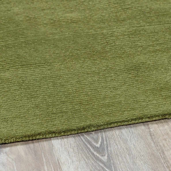 Peonia Brockton Contemporary Solid Sage Green Wool Area Rug - The Rug Decor