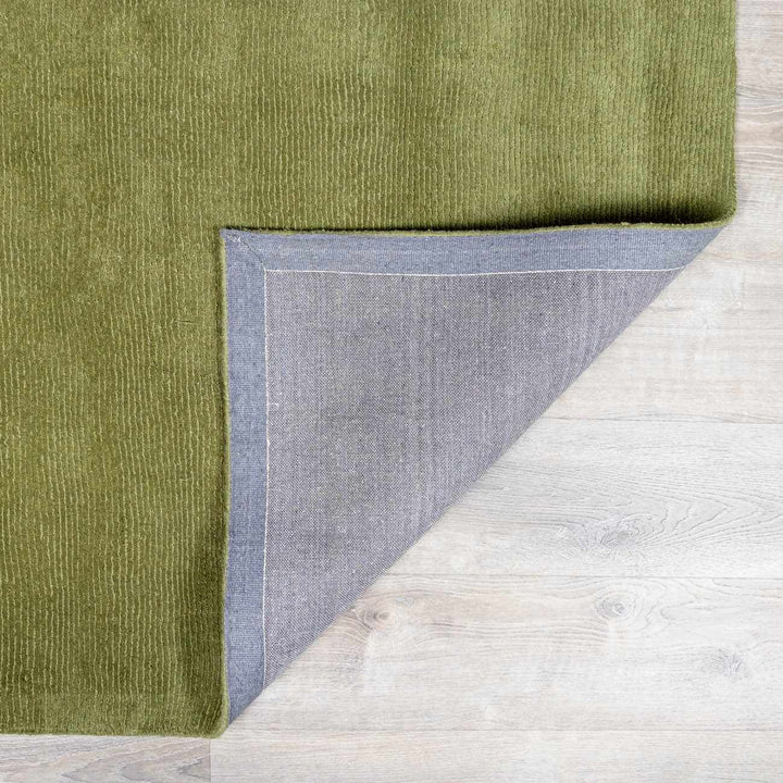 Peonia Brockton Contemporary Solid Sage Green Wool Area Rug - The Rug Decor