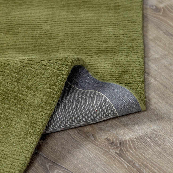 Peonia Brockton Contemporary Solid Sage Green Wool Area Rug - The Rug Decor