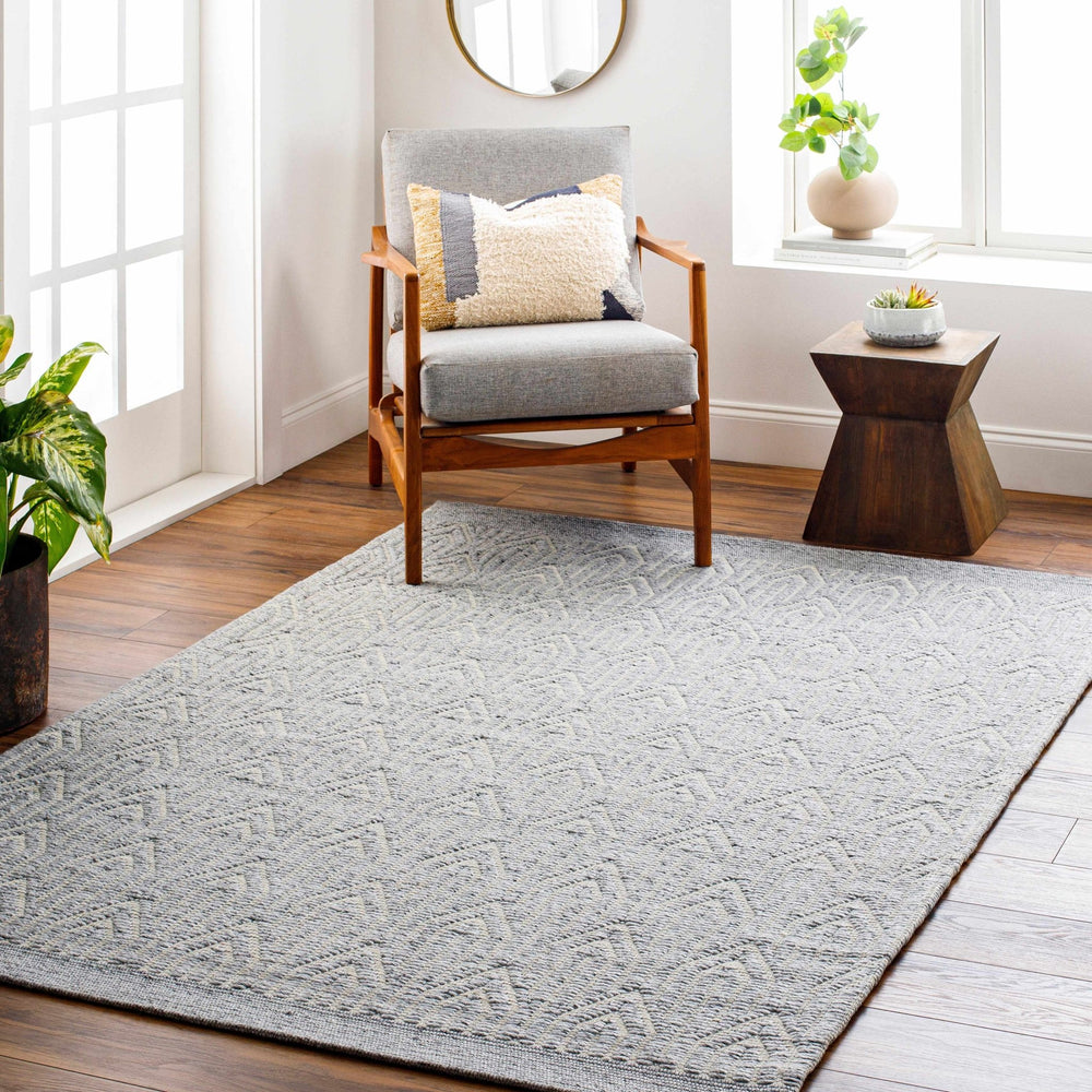 Peri Contemporary Geometrical Gray Area Rug - The Rug Decor
