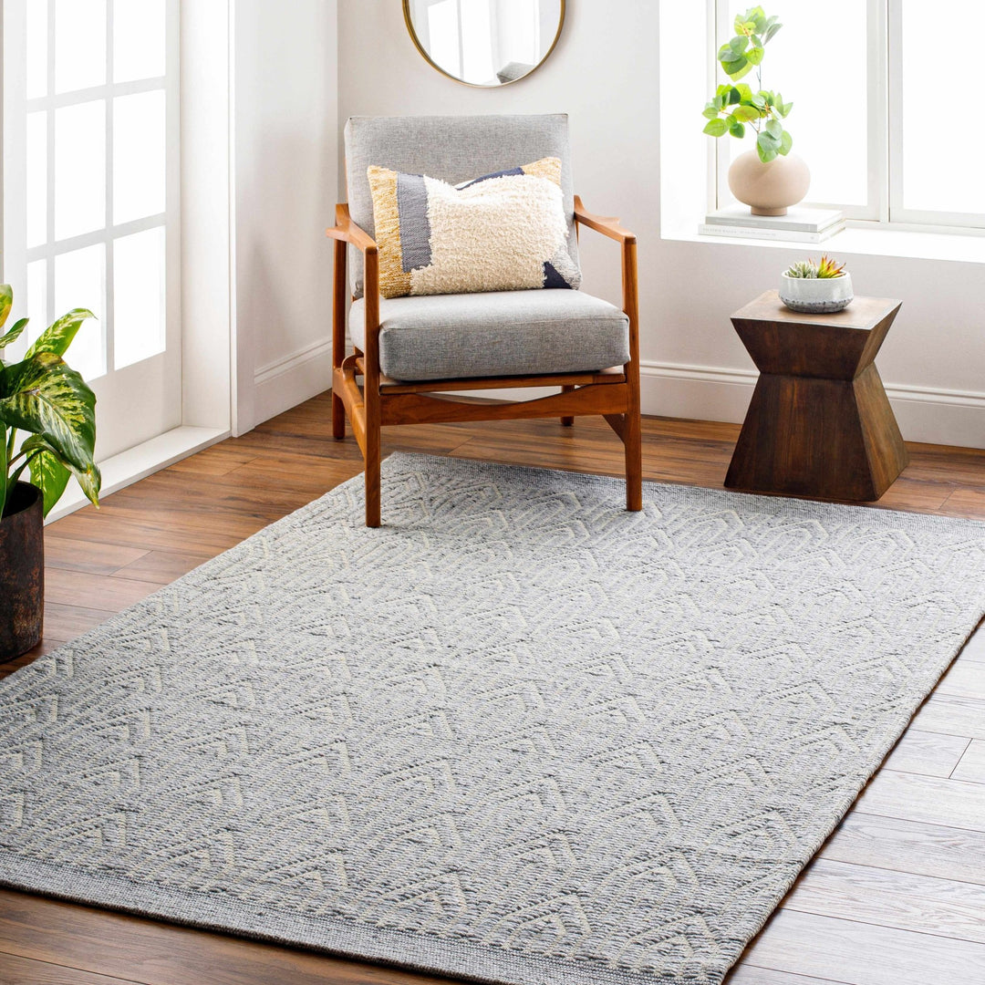 Peri Contemporary Geometrical Gray Area Rug - The Rug Decor