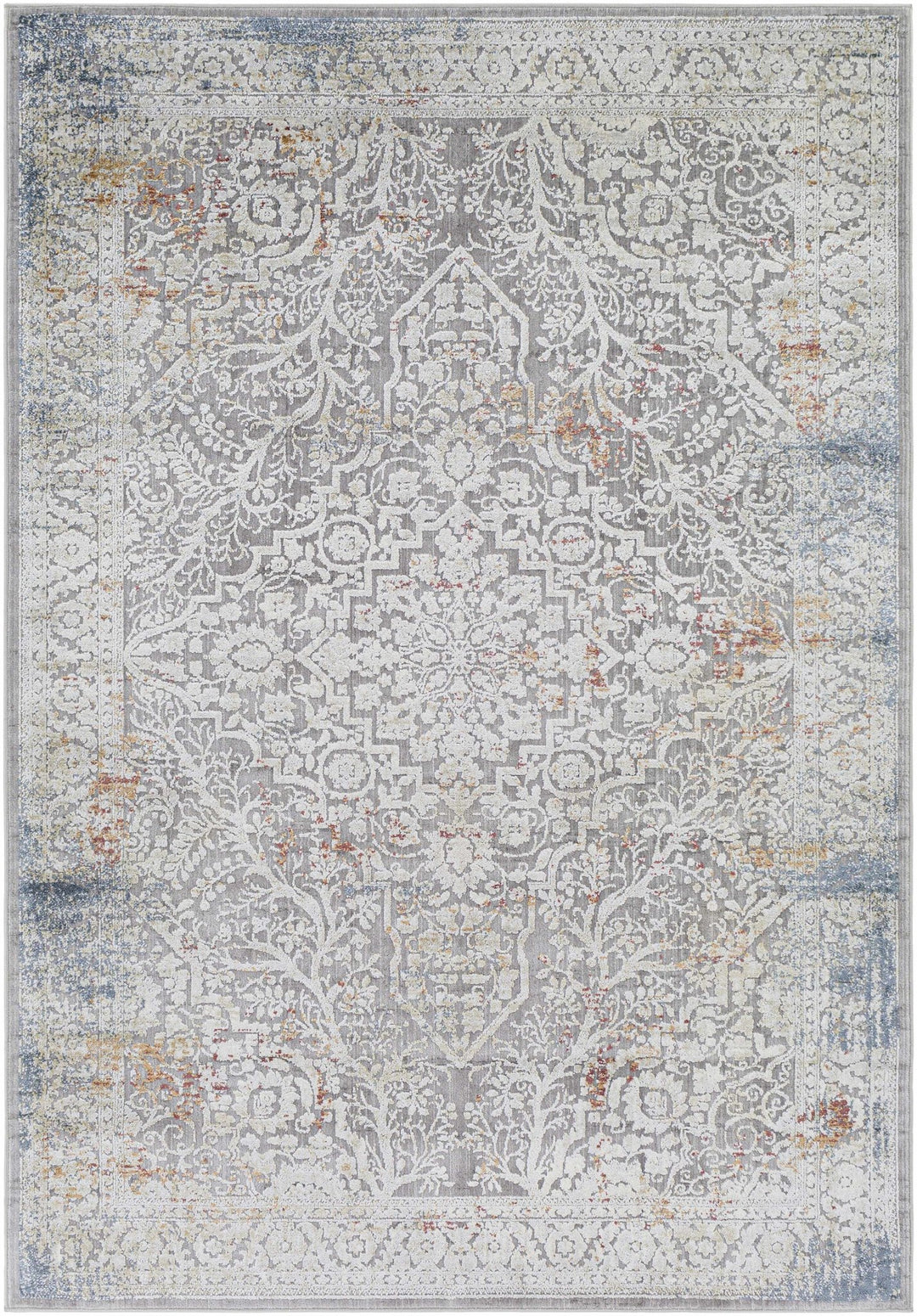 Petersburgh Gray Traditional Style Area Rug - The Rug Decor