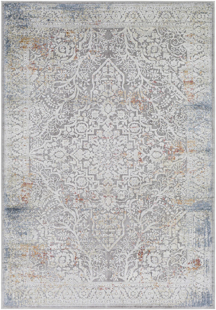 Petersburgh Gray Traditional Style Area Rug - The Rug Decor