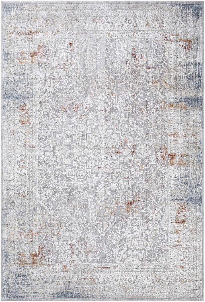 Petersburgh Gray Traditional Style Area Rug - The Rug Decor