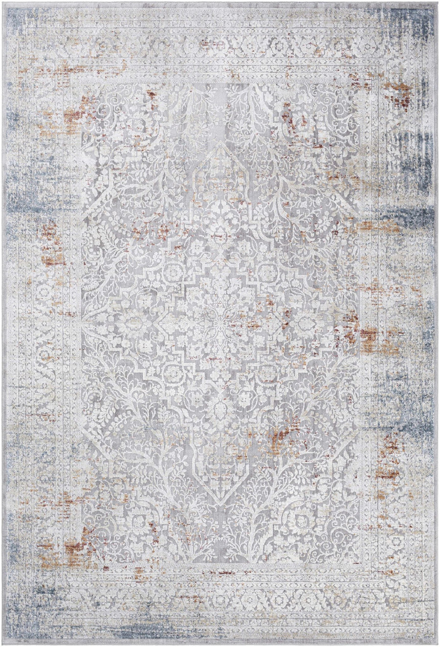 Petersburgh Gray Traditional Style Area Rug - The Rug Decor