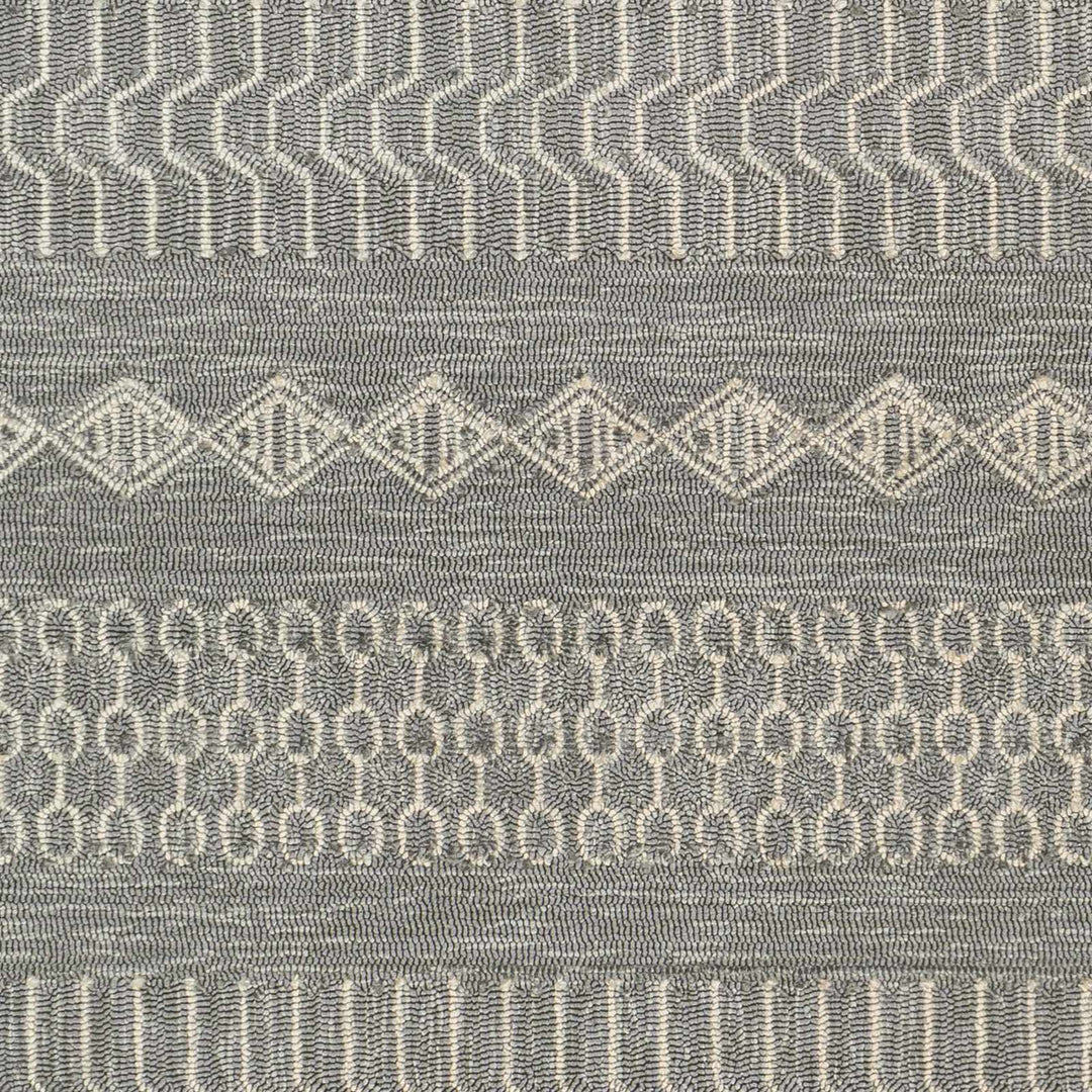 Pewsey Ivory And Gray Modern Geometrical Outdoor Area Rug