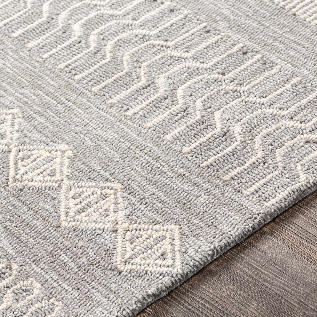 Pewsey Ivory And Gray Modern Geometrical Outdoor Area Rug