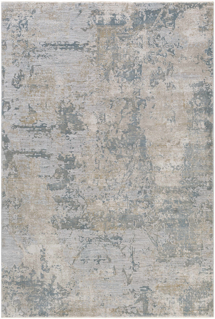 Pialba Modern Abstract Design Gray And Ivory Area Rug