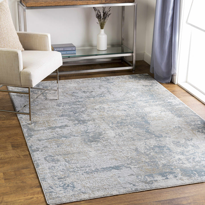 Pialba Modern Abstract Design Gray And Ivory Area Rug