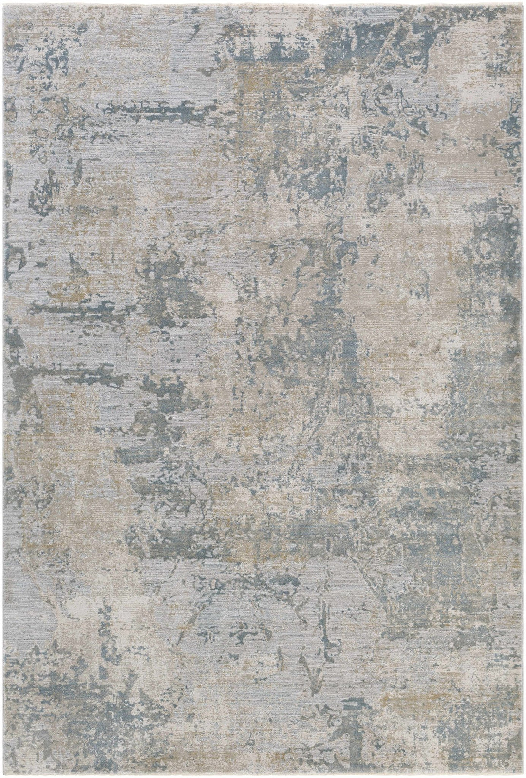 Pialba Modern Abstract Design Gray And Ivory Area Rug - The Rug Decor