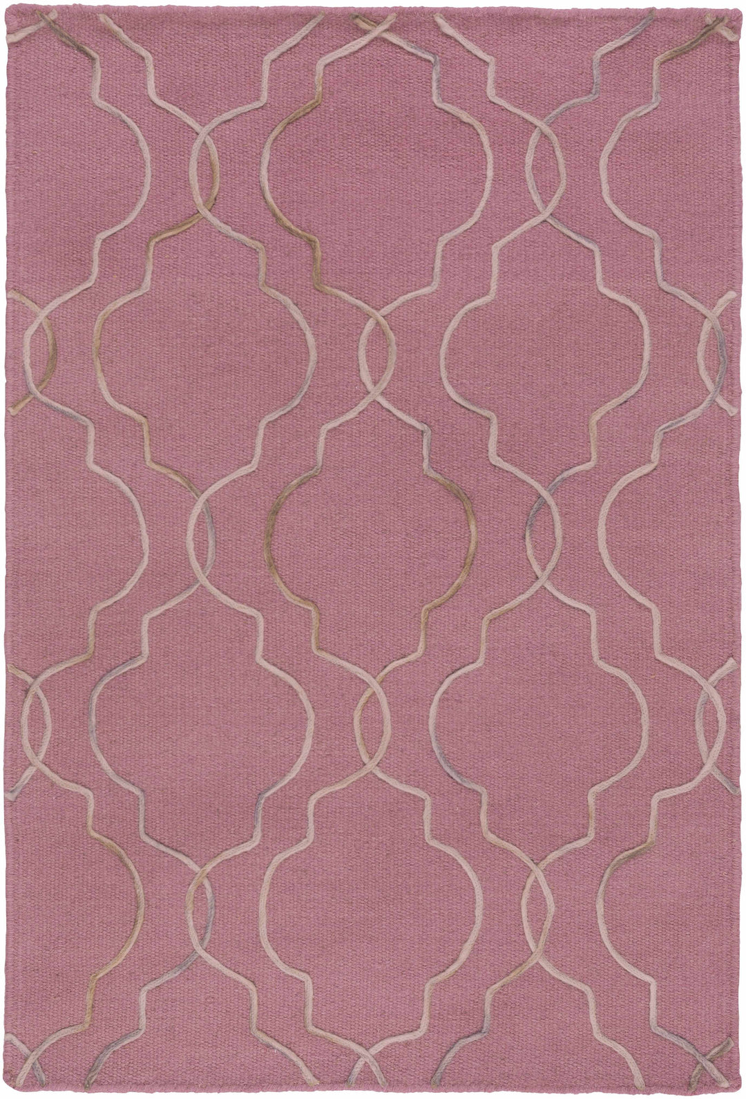 Pickrell Modern Style Pink Hand Woven Area Rug