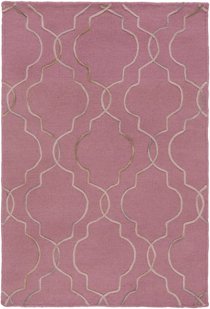 Pickrell Modern Style Pink Hand Woven Area Rug