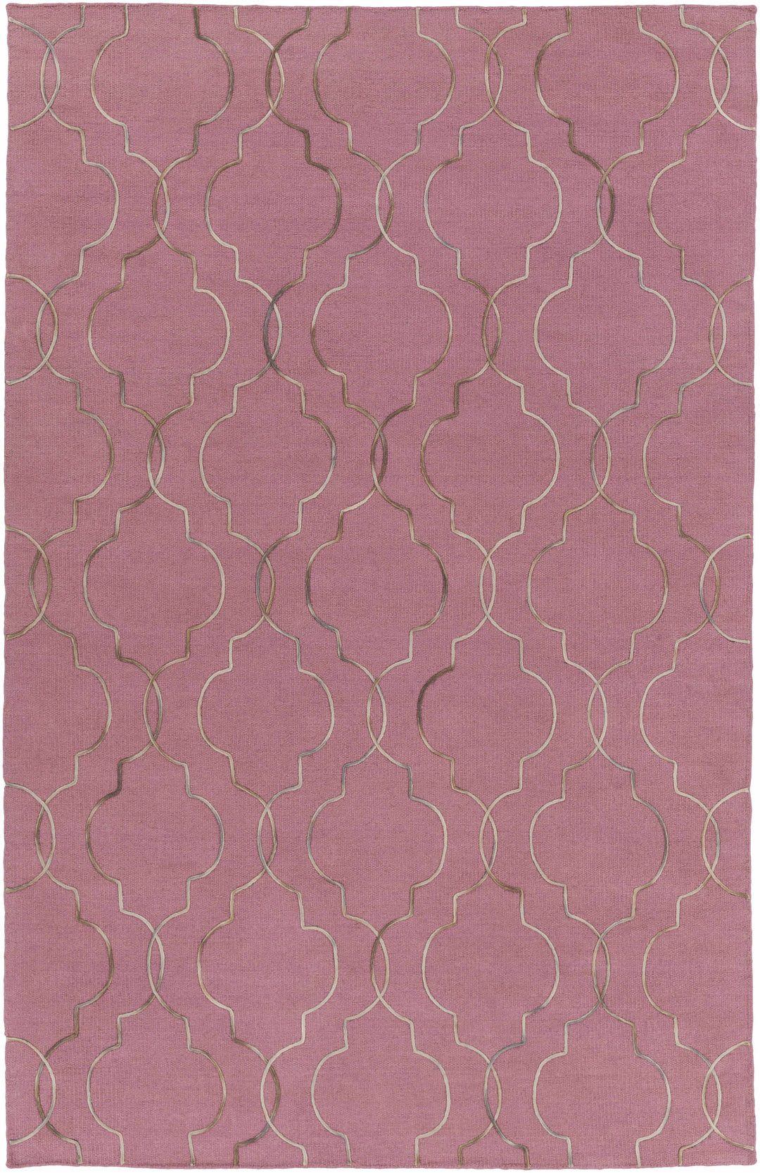 Pickrell Modern Style Pink Hand Woven Area Rug