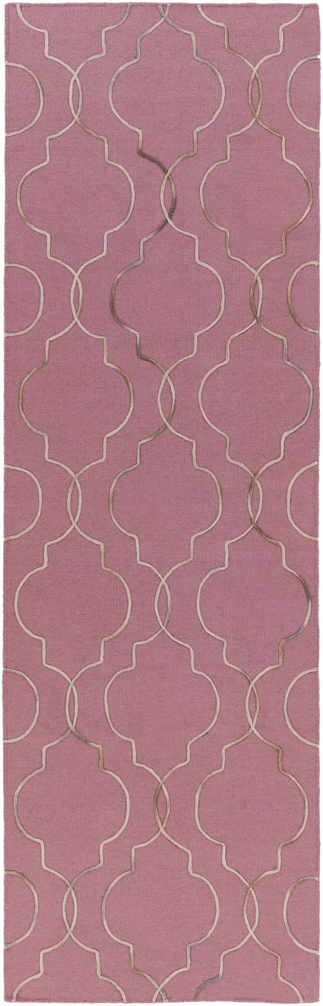 Pickrell Modern Style Pink Hand Woven Area Rug - The Rug Decor