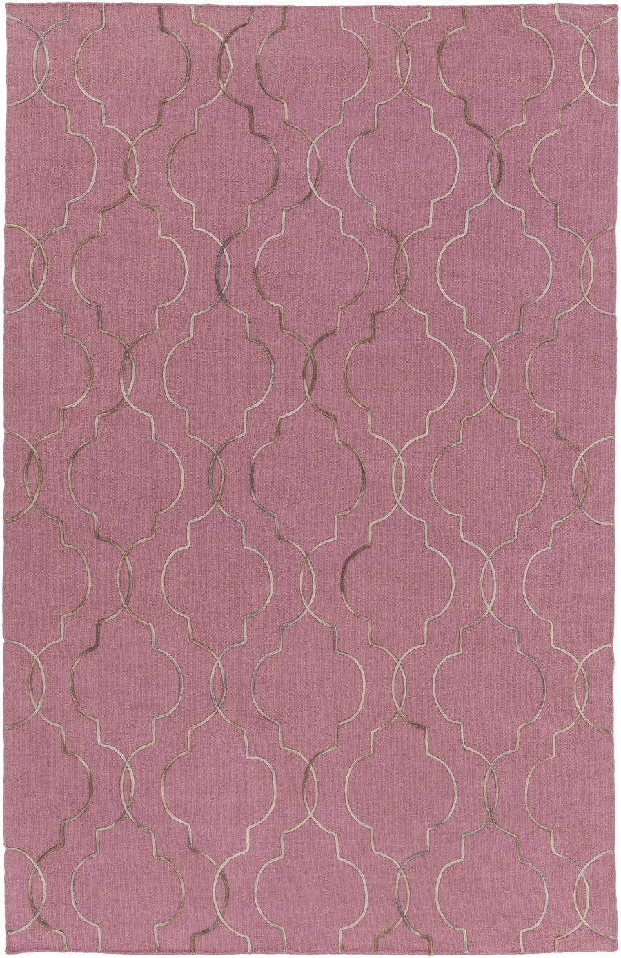 Pickrell Modern Style Pink Hand Woven Area Rug - The Rug Decor