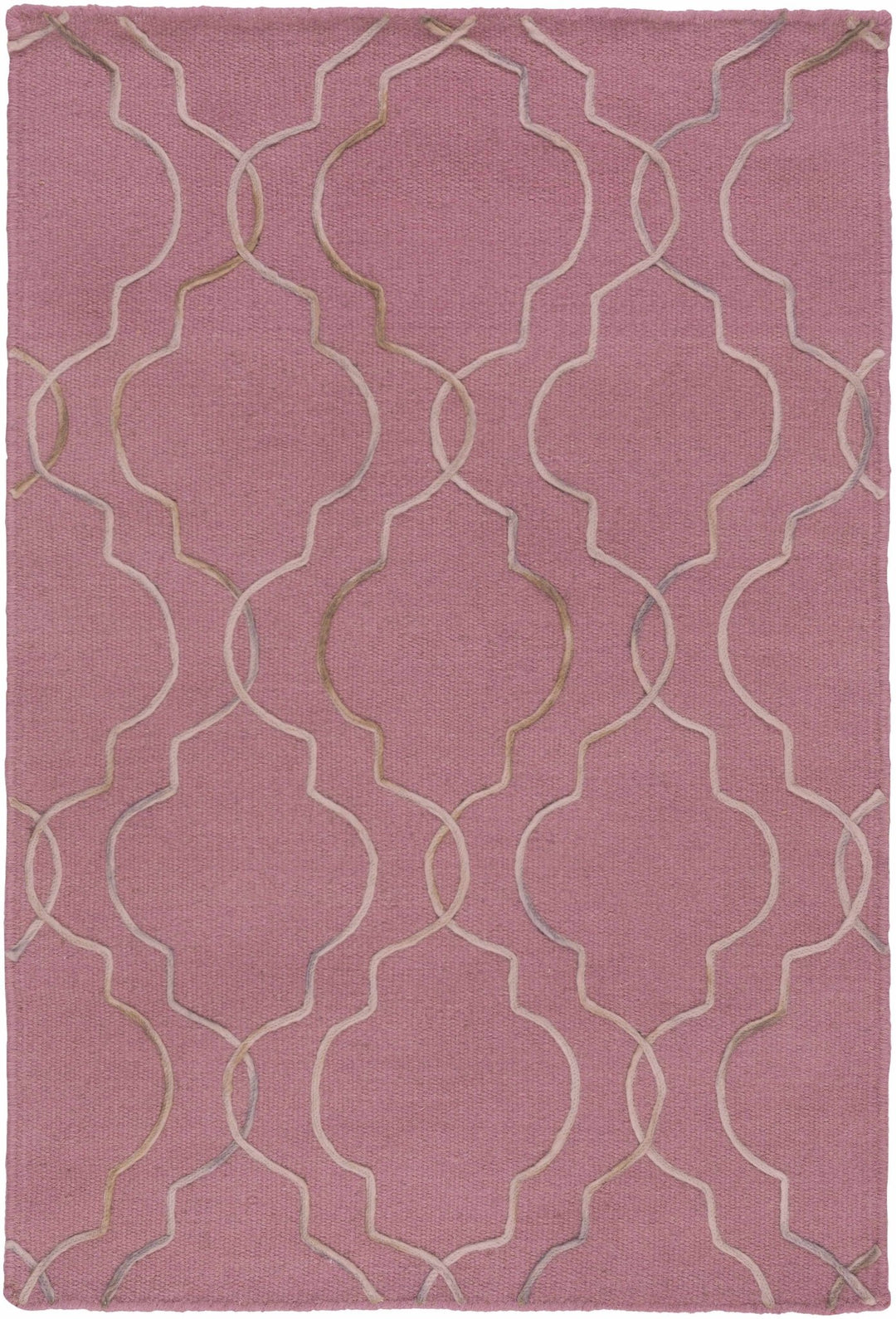 Pickrell Modern Style Pink Hand Woven Area Rug - The Rug Decor