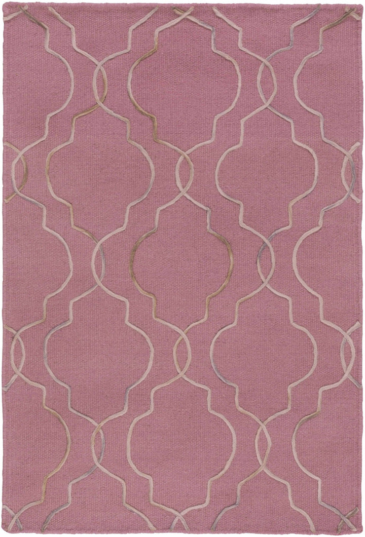 Pickrell Modern Style Pink Hand Woven Area Rug - The Rug Decor