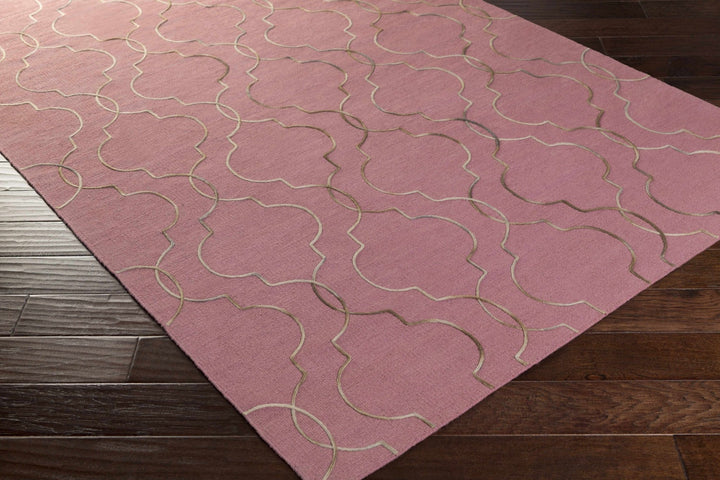 Pickrell Modern Style Pink Hand Woven Area Rug - The Rug Decor