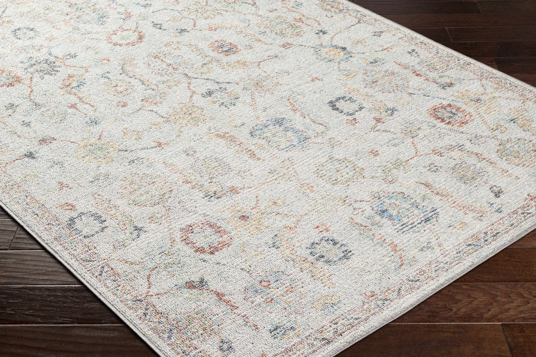 Piera Traditional Style Ivory Washable Area Rug - The Rug Decor