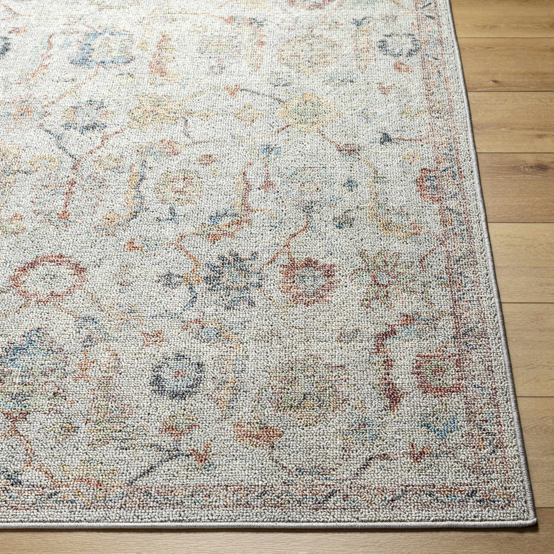 Piera Traditional Style Ivory Washable Area Rug - The Rug Decor