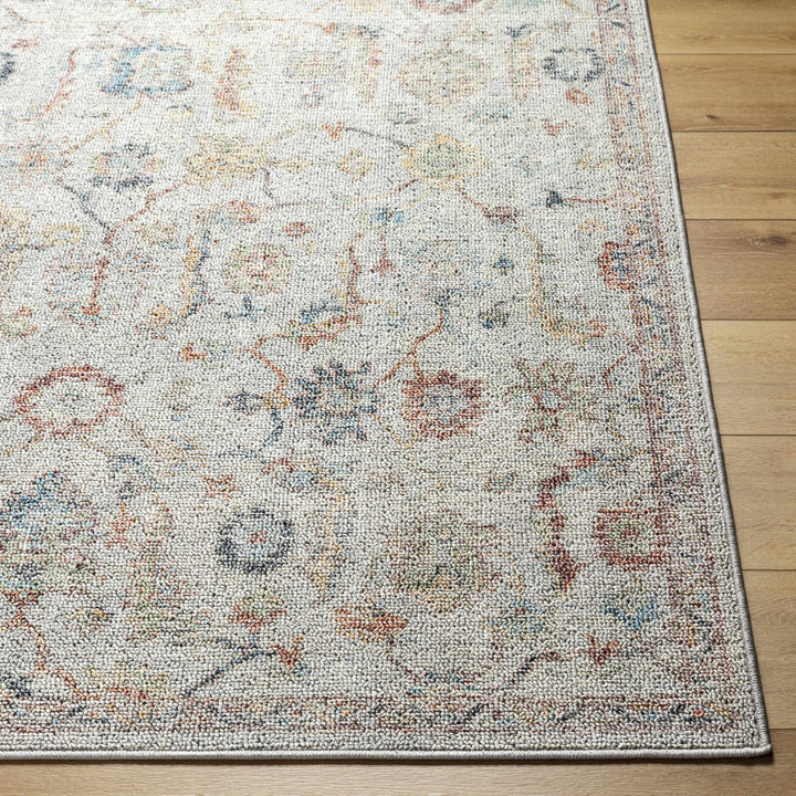 Piera Traditional Style Ivory Washable Area Rug - The Rug Decor