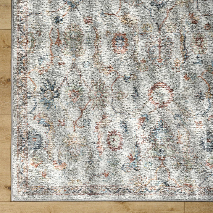Piera Traditional Style Ivory Washable Area Rug - The Rug Decor