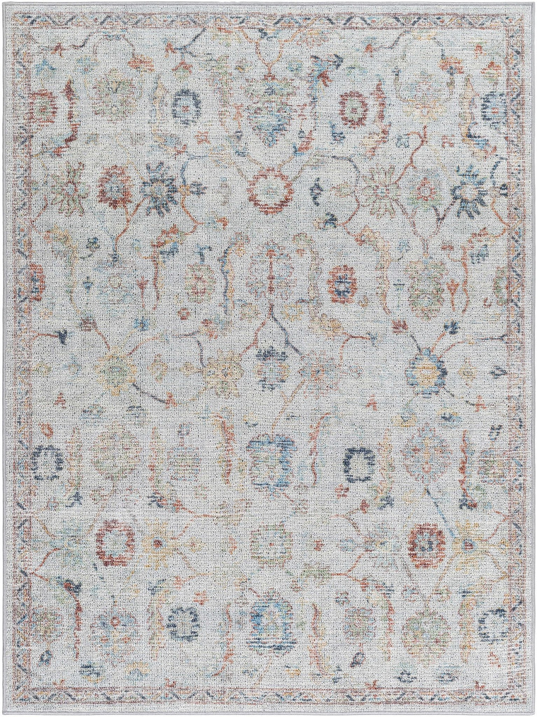 Piera Traditional Style Ivory Washable Area Rug - The Rug Decor