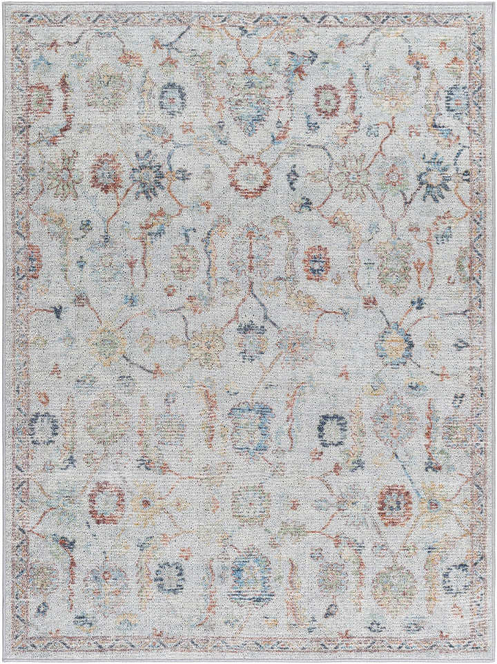Piera Traditional Style Ivory Washable Area Rug - The Rug Decor