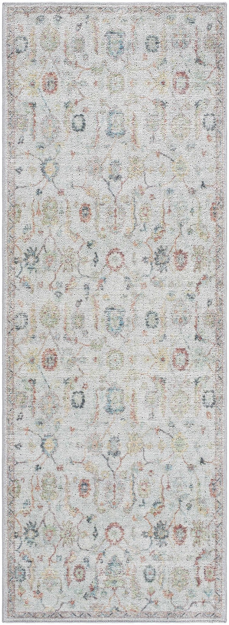 Piera Traditional Style Ivory Washable Area Rug - The Rug Decor