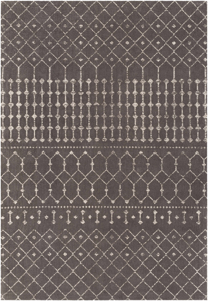 Pilning Taupe Modern Geometrical Design Hand Woven Area Rug