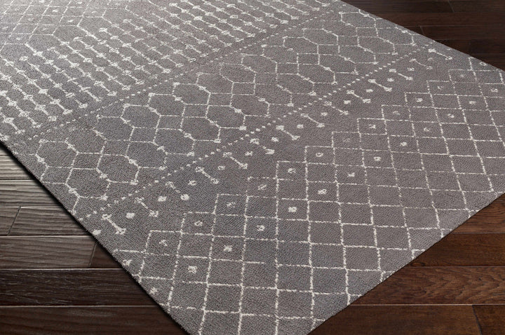 Pilning Taupe Modern Geometrical Design Hand Woven Area Rug
