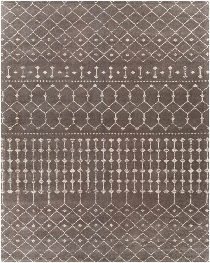 Pilning Taupe Modern Geometrical Design Hand Woven Area Rug