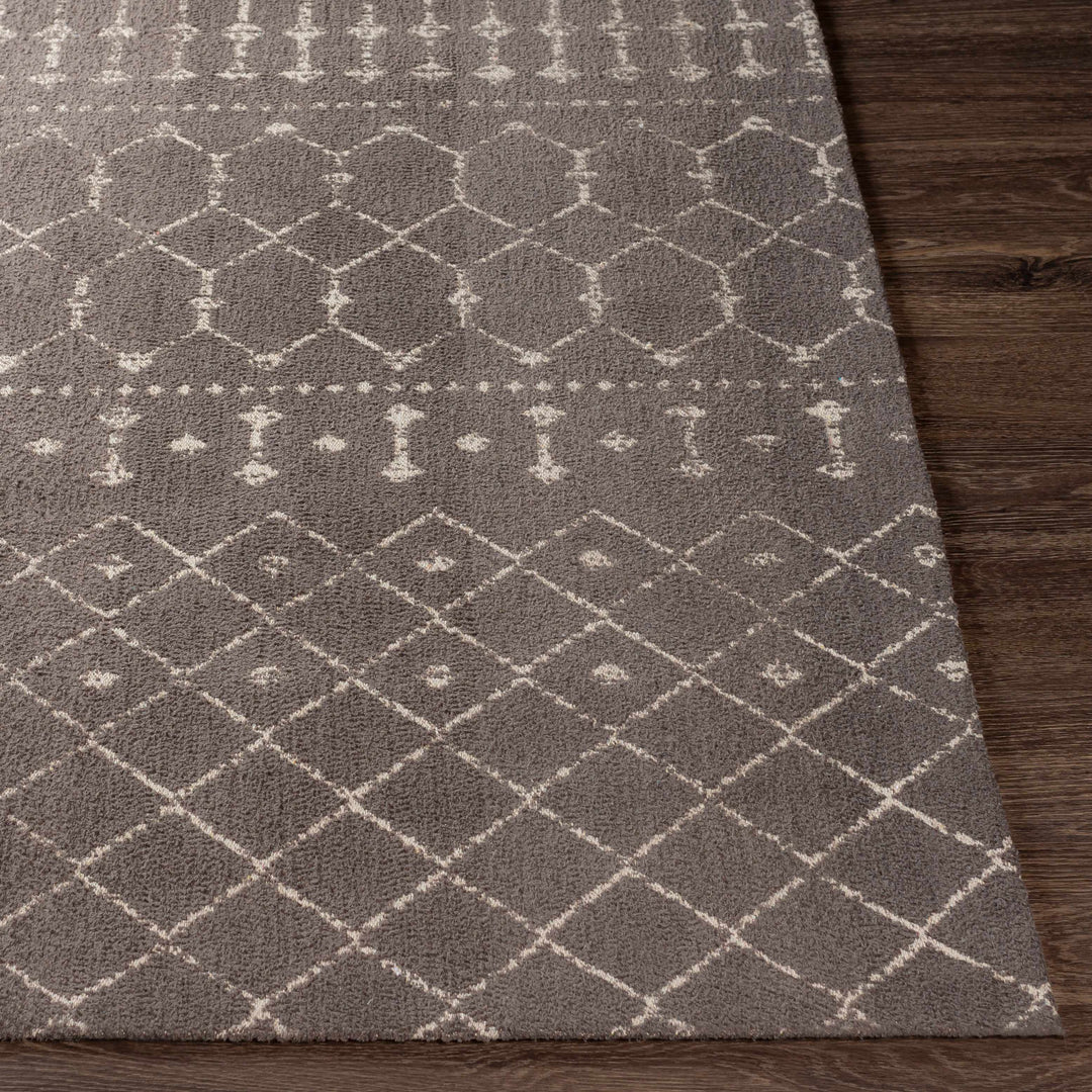 Pilning Taupe Modern Geometrical Design Hand Woven Area Rug
