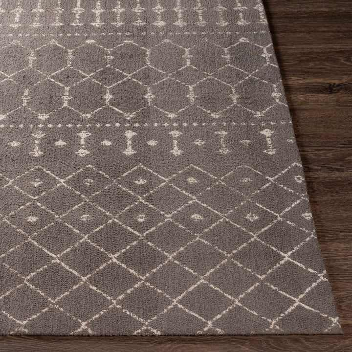 Pilning Taupe Modern Geometrical Design Hand Woven Area Rug