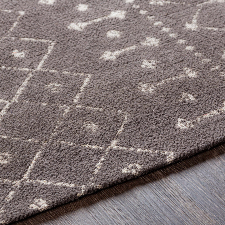 Pilning Taupe Modern Geometrical Design Hand Woven Area Rug
