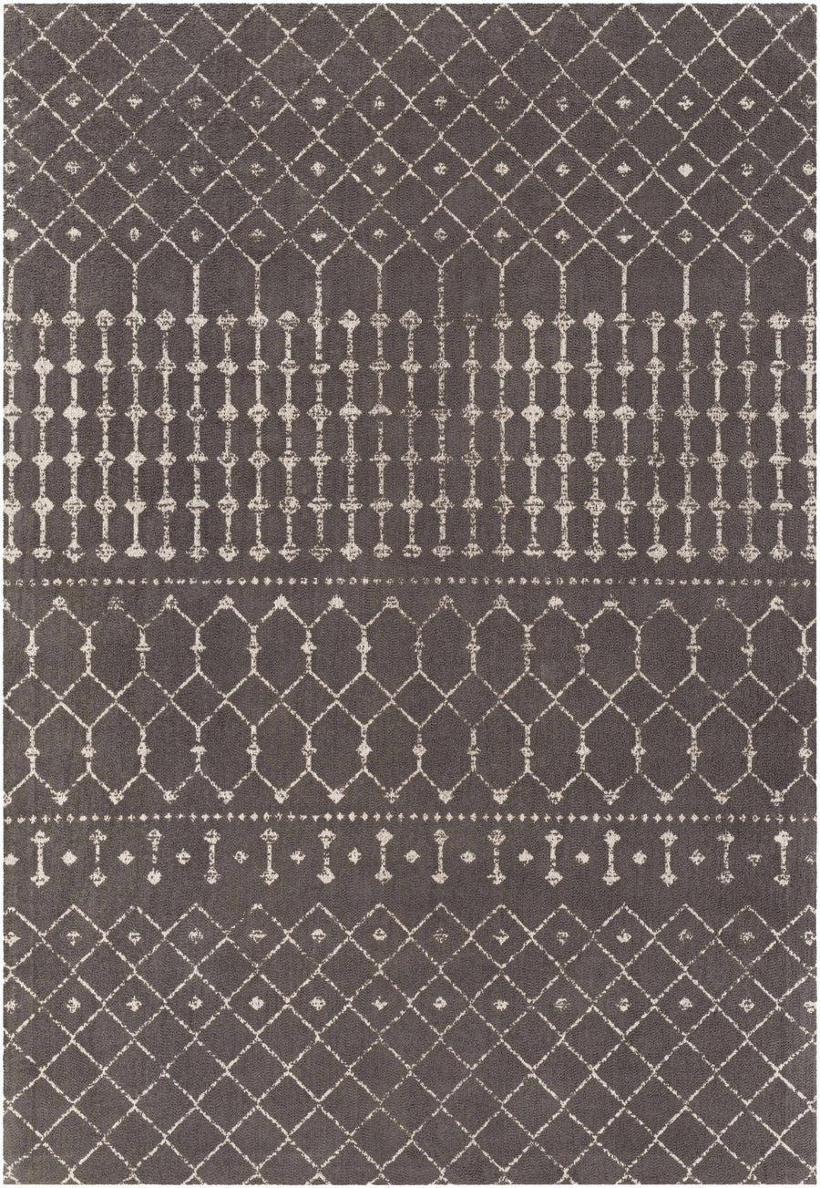 Pilning Taupe Modern Geometrical Design Hand Woven Area Rug - The Rug Decor